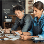 Restaurant owners stressing over paperwork